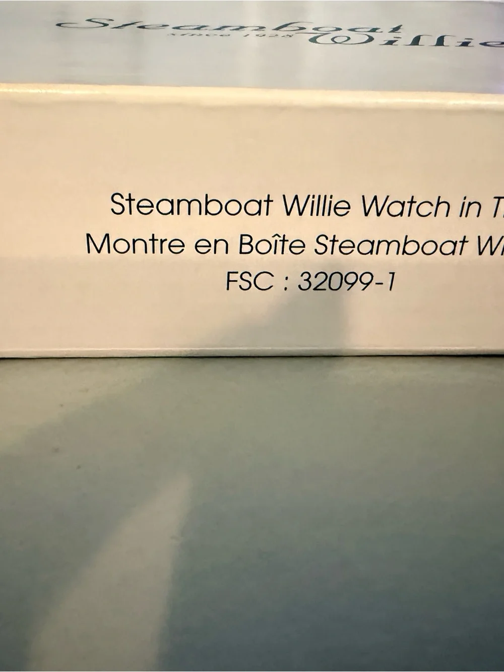 Disney Steamboat Willie Watch with Brown Leather Strap - NEEDS BATTERY